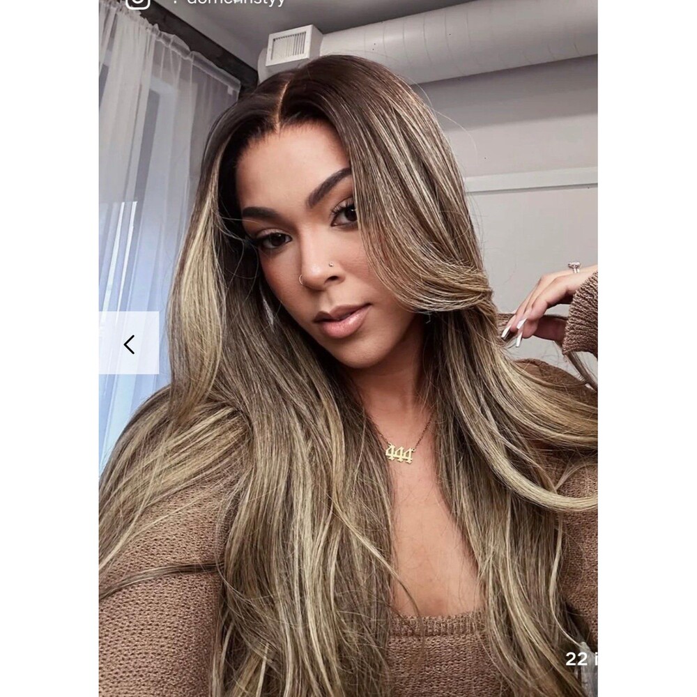 HairViVi “Nicole” wig 22” from nape Honey lace Premium Human hair brand New